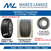 385/65 R 22.5 KOMPLETTRAD FÜR ANHÄNGER/TRAILER - Felge 11.75x22.5 Nordrhein-Westfalen - Krefeld Vorschau