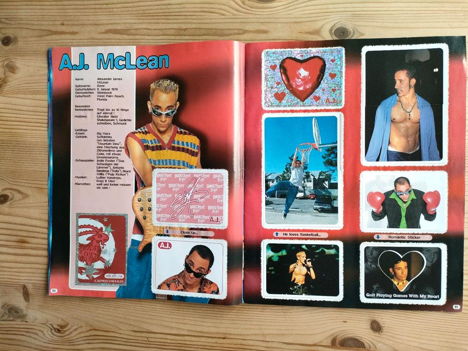 Backstreet Boys Sticker-Sammelalbum in Emmerthal
