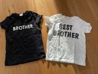 Brother T-Shirt H&M schwarz und weiß Gr.86 /92 Bayern - Amberg Vorschau
