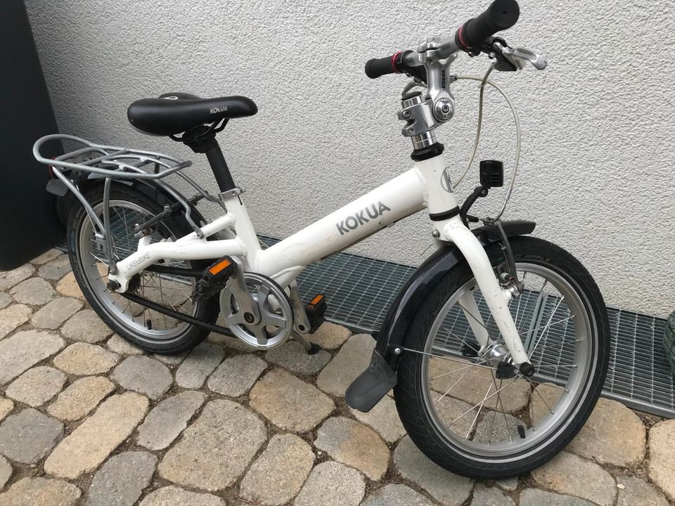 Kokua "Like to Bike" 16 Zoll Kinderfahrrad, weiß in Merching