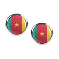 Mylery Ohrstecker Paar mit Motiv Kamerun Cameroon Yaoundé Flagge Hessen - Trendelburg Vorschau