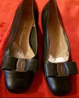 Salvatore Ferragamo damen Ballerinas gr.36 blau mit Perlamutt West - Unterliederbach Vorschau