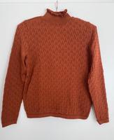 Feinstrickpullover Damen, Rüschen am Hals, orange/kupfer, Gr. S Bayern - Dingolfing Vorschau