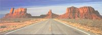 Panorama Leinwandbild - Road - Monument Valley USA Niedersachsen - Osnabrück Vorschau