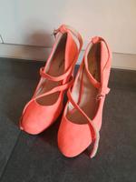 Pumps orange neon 39 40 jumex collection Schuhe Absatz Riemchen Bayern - Waldmünchen Vorschau