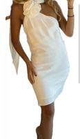 Zara Satin Kleid weiß Gr Xs Schleife Schal ungetragen Rheinland-Pfalz - Trier Vorschau