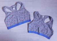 Bustier Set 2 Stück Bon Prix Gr 152 158 grau Sterne bunt Hessen - Trendelburg Vorschau