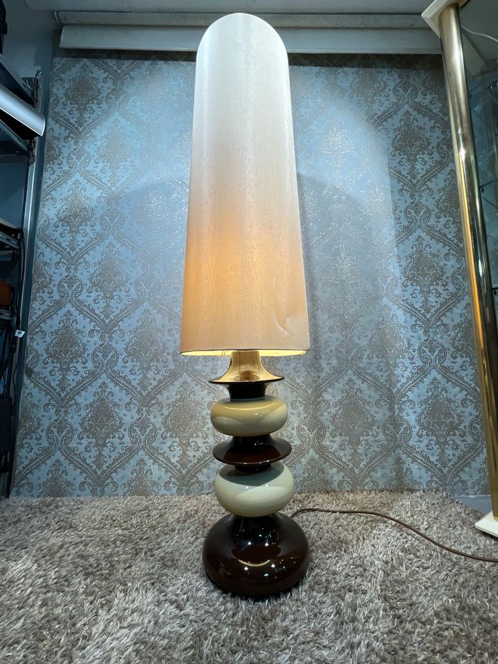 70er Jahre Keramik Lampe Tischlampe in Mainz
