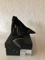 Dune London Pumps, High Heels schwarz Velours mit Gold Gr. 41 NEU Hessen - Idstein Vorschau