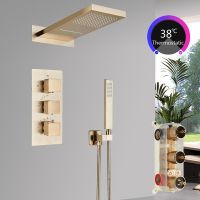 Duscharmatur Thermostat Unterputz Design Regendusche Handbrause Hessen - Weilburg Vorschau