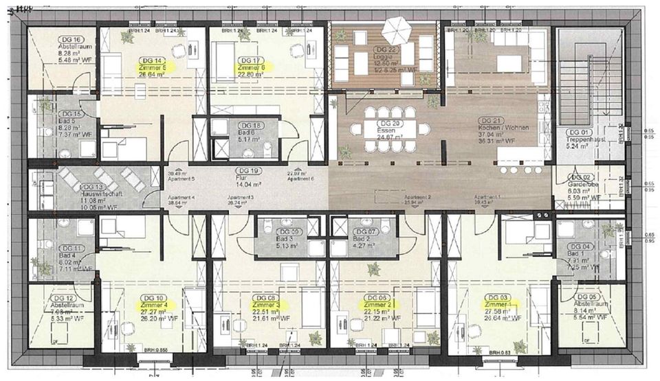 Möbliertes WG-Appartement zum Pauschalpreis (inkl. Nebenkosten) im Zentrum von Ilmenau! in Ilmenau