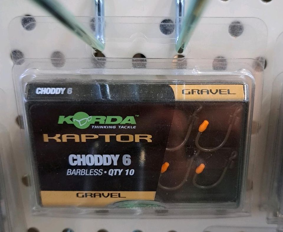 Korda Kaptor Choddy Size 6 Barbless QTY 10 NEUWARE OVP Angeln TOP in Bad Bentheim