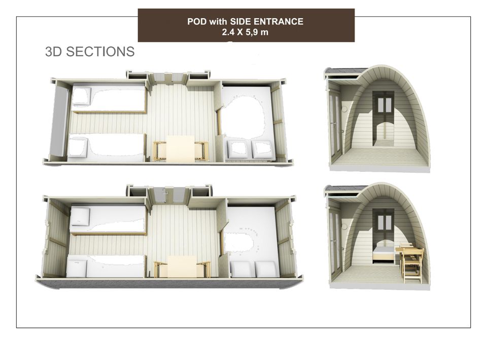 Camping Pod, Ferienhaus, Wochenendhaus, Gartenhaus,Holz, 383807 in Versmold