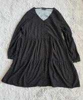 Schwarzes Kleid mit weißen Punkten von Janina Größe: EU 46 Bayern - Augsburg Vorschau