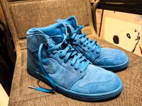 Nike Air Jordan Retro High Blue Suede - Größe 46 US 12 Frankfurt am Main - Bockenheim Vorschau