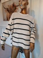 Strickpullover gestreift 'Pernille' Only beige/schwarz Gr. M Sachsen - Rathmannsdorf Vorschau