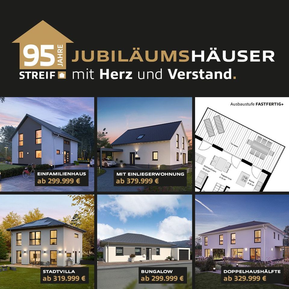 * 95 Jahre STREIF - Jubiläumshaus die DOPPELHAUSHÄLFTE -Stadthaus * in Oberhausen