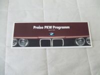 BMW E24 Prospekt Preise PKW Programm 1989 E30 E32 E34 Bayern - Puchheim Vorschau