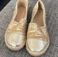 Espadrilles Gold Pailletten Gr. 37 Schleswig-Holstein - Eckernförde Vorschau