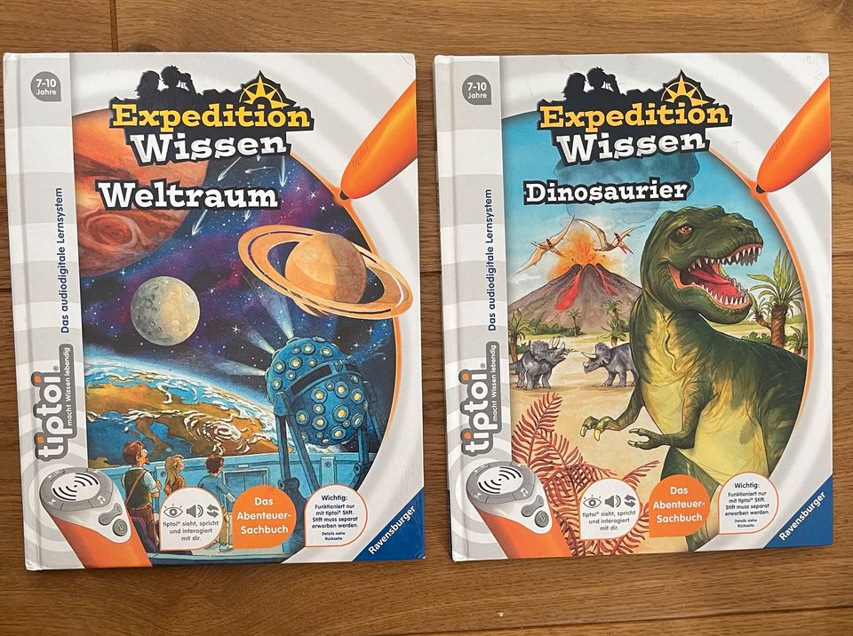 Tiptoi , Expedition Wissen Weltraum / Dinosaurier in Gladbeck