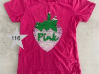 T- Shirt Pink Pailetten 116 Prinzessin Schleswig-Holstein - Flensburg Vorschau