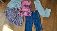 134/140 Sommer -Paket Capri Hose, Jeans grau, Rock, Shirt, Jumper Bayern - Kissing Vorschau