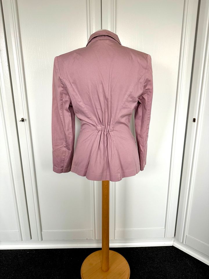 Vintage Blazer Gr. S 36 Rosa Altrosa Tailliert Knöpfe in Apen