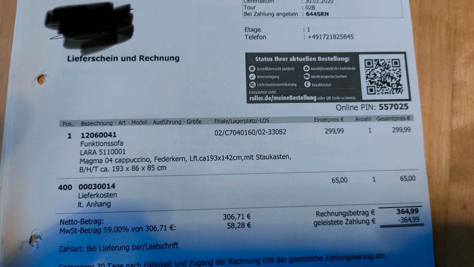 Funktionssofa/Klappcouch mit viel Stauraum, NP: 299€ in Dortmund