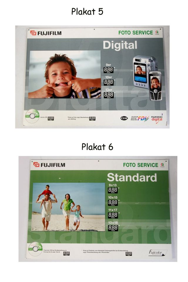 Fuji Werbeplakat Theken-Display Pappe Fuji Werbung 40x60 2000er in Berching