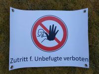 Zutritt verboten Schild Plane Druck Verbotsschild Banner Dresden - Kleinzschachwitz Vorschau
