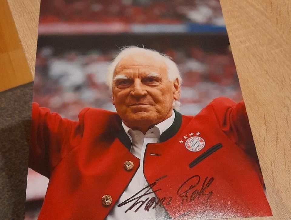 Fc Bayern  Franz ,Bulle "Roth Autogramm 20x30 in Undenheim