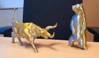 Bull & Bear Figuren (Aktien / Börse / Bulle & Bär) Geschenk Baden-Württemberg - Bretzfeld Vorschau