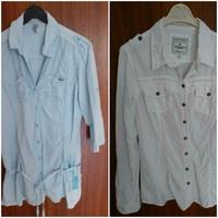 Soccx Blusen Leinen/BW, XL, neu, weiß, mint Niedersachsen - Verden Vorschau