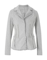 Jersey Blazer Jacke Leicht Revers Grau Gr. 38 von Linea Tessini Nordrhein-Westfalen - Neuss Vorschau