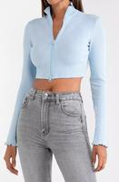 Bershka Strickjacke Jacke Rippstrick bauchfrei M 38 blau Neu Berlin - Köpenick Vorschau
