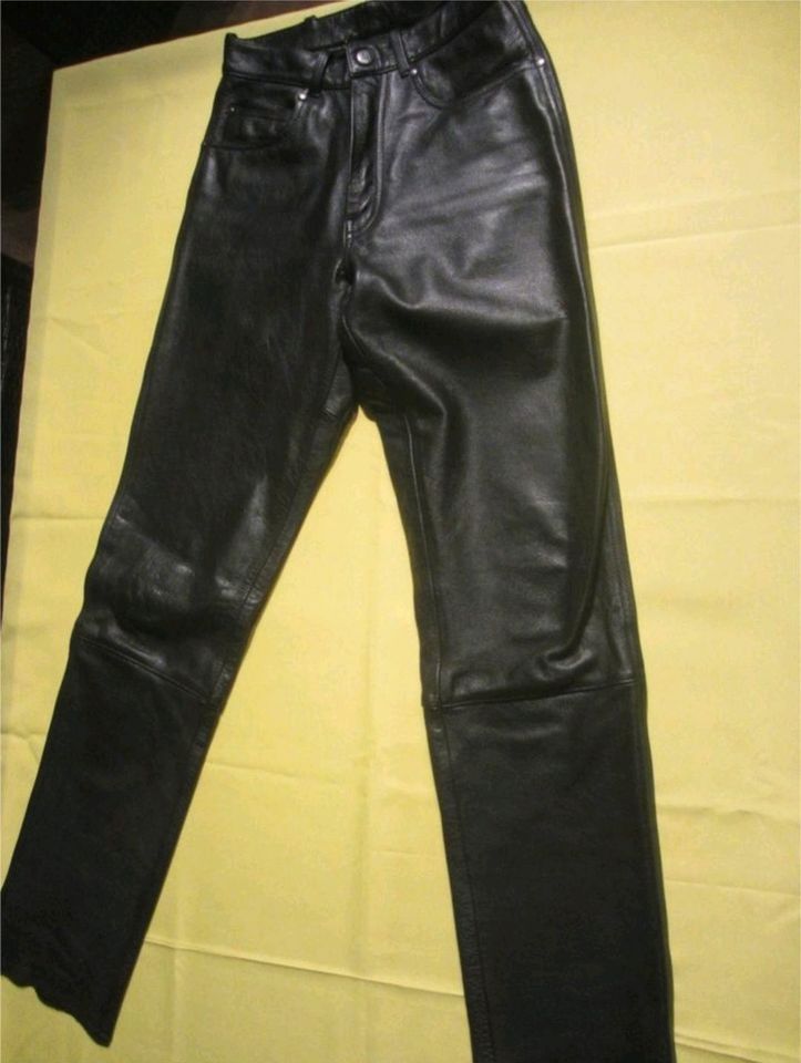 Damen Lederhose, Bikerhose in Größe 38 in Cham