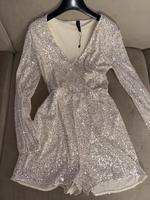 Overall/Jumpsuit Pailletten/creme-grau/36/Neu&ungetragen/Amisu Berlin - Schöneberg Vorschau