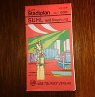 ~ DDR Stadtplan ~ Suhl und Umgebung ~ 1977 ~ 1:15000 ~ Sachsen - Lichtenberg Vorschau