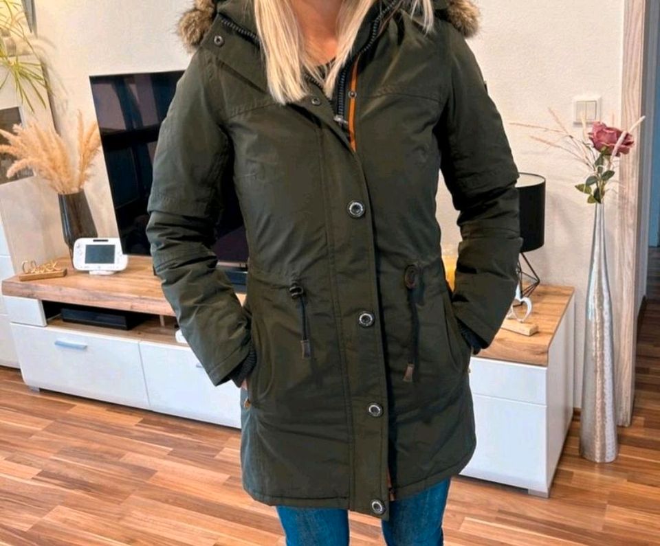 Wellensteyn Damen Parka Winterjacke Mantel gr. XS khaki in Eichenzell