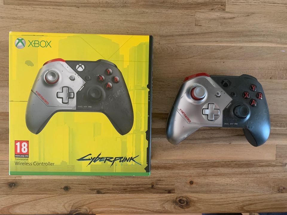 XBOX Controller limited edition Cyberpunk 2077 wireless OVP in Bergisch Gladbach