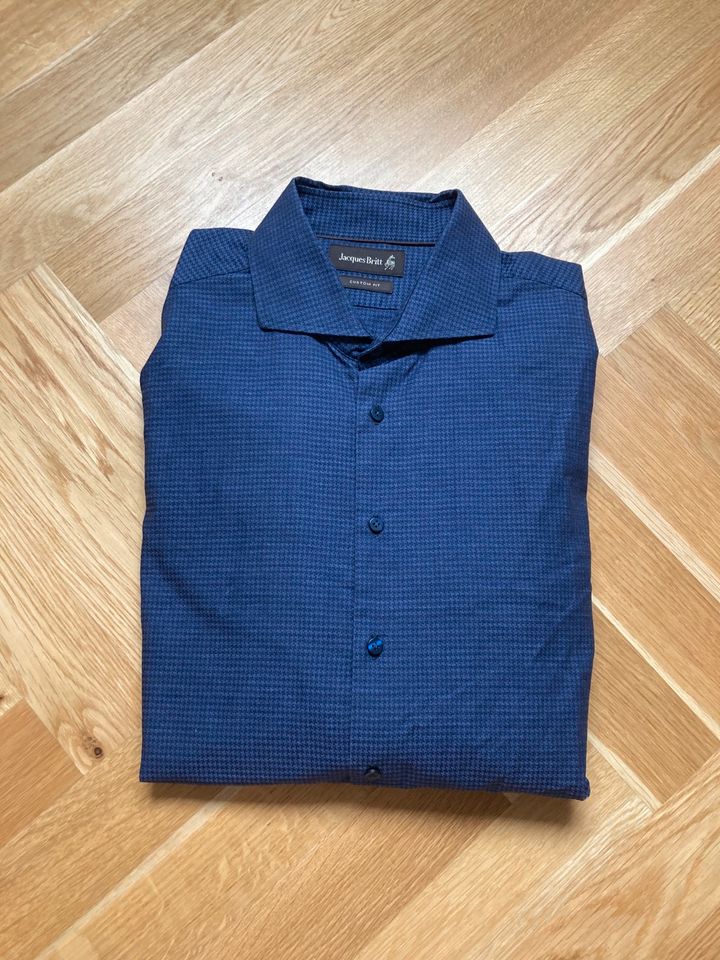 Jacques Britt Hemd custom fit XXL 45 langärmelig kariert in Moers