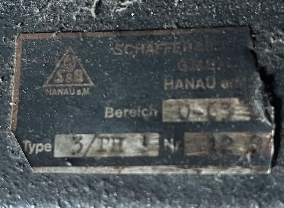 Schäffer und Budenberg Hanau Druck Kalibrator Manometer Tester in Dattenberg