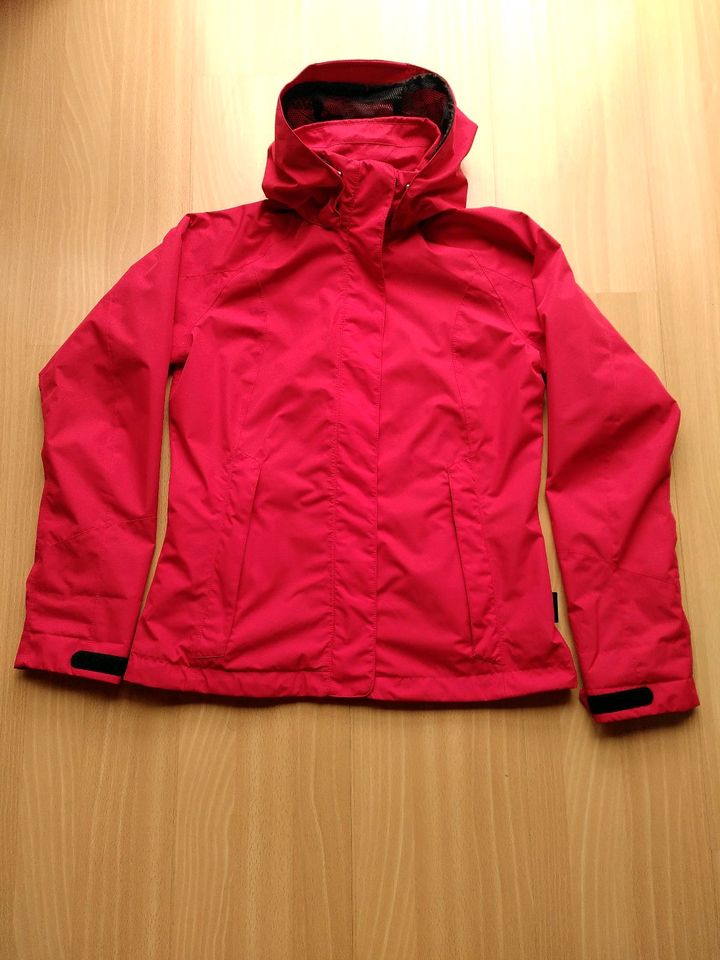 MAIER SPORTS Wasserdichte Damen Jacke mit Kapuze Gr. 36 Rot in Stutensee