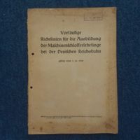 Vor. Richtlinien Deutsche Reichsbahn 01.10.1940 Schleswig-Holstein - Bornhöved Vorschau