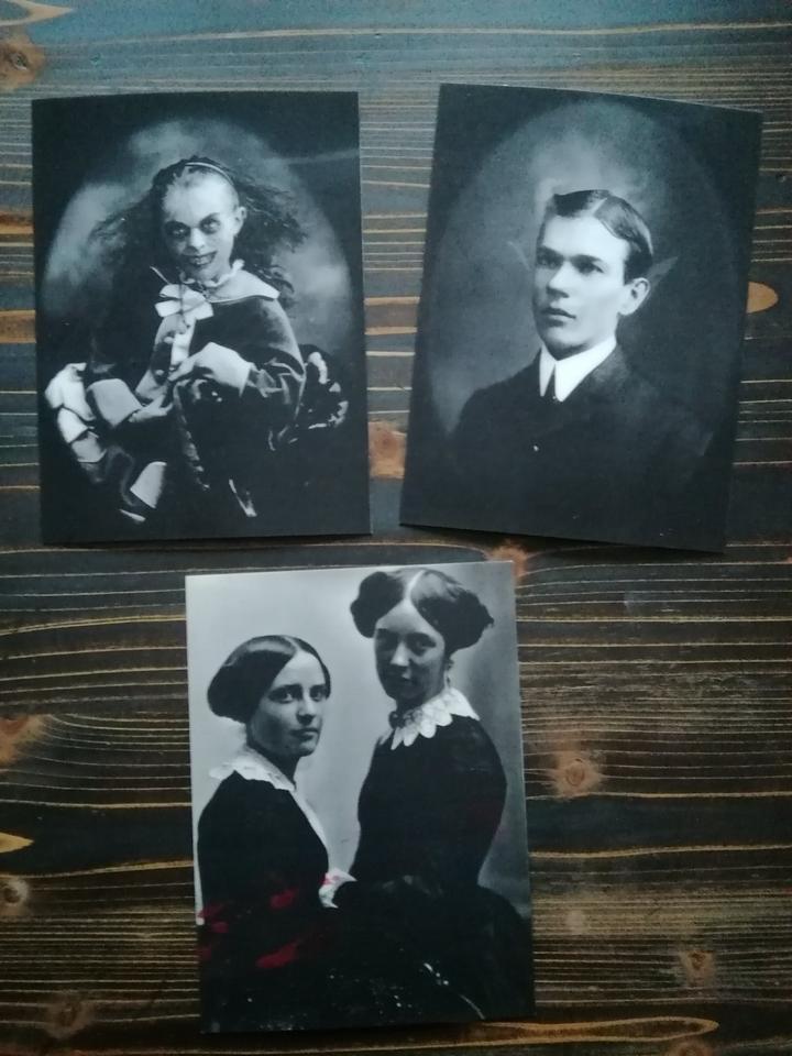 3 Lentikularbilder (Wackelbilder) Grusel Portrait Bilder Gothic in Werdohl