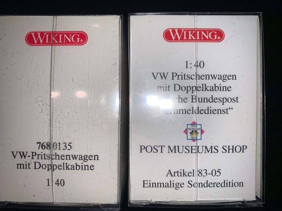 2 Wiking VW T1 Doka 1/40 Bus OVP neuwertig Konvolut PMS 83-05 768 in Erbach