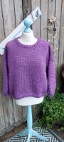 Grobstrick Pullover Strick-Pulli Schafwolle lila Handmade M neu! Schleswig-Holstein - Elmshorn Vorschau