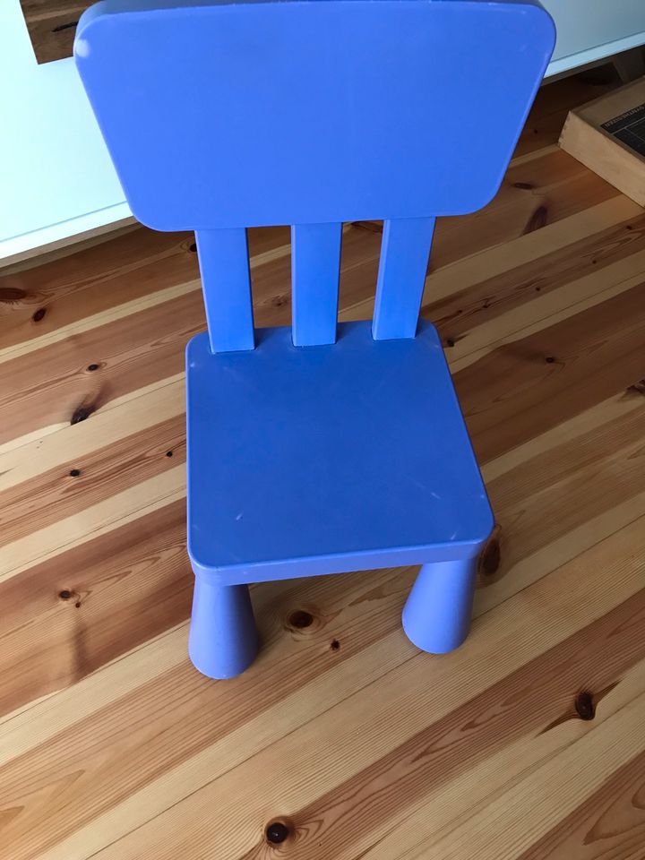 ☀️ Ikea Mammut Stühle blau lila Stuhl ☀️ auch einzeln abzugeben in Finsterwalde