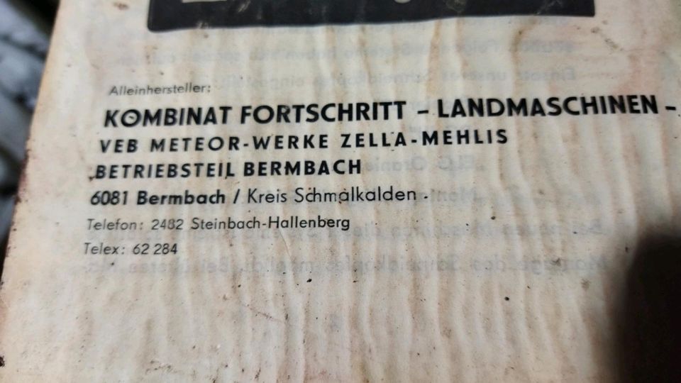 Bitte Schnell Abholen DDR Rohrgewindeschneider in Lommatzsch