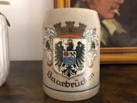 Alter Saarbrücken Bierkrug mit Wappen, Stadtkrug, Humpen, 0,5 Lit Rheinland-Pfalz - Neustadt an der Weinstraße Vorschau